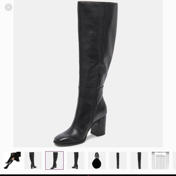 Dolce Vita Elegant Black Heeled Boots - Never Worn W/Box  Without Tags -Size 10 - Picture 5 of 6
